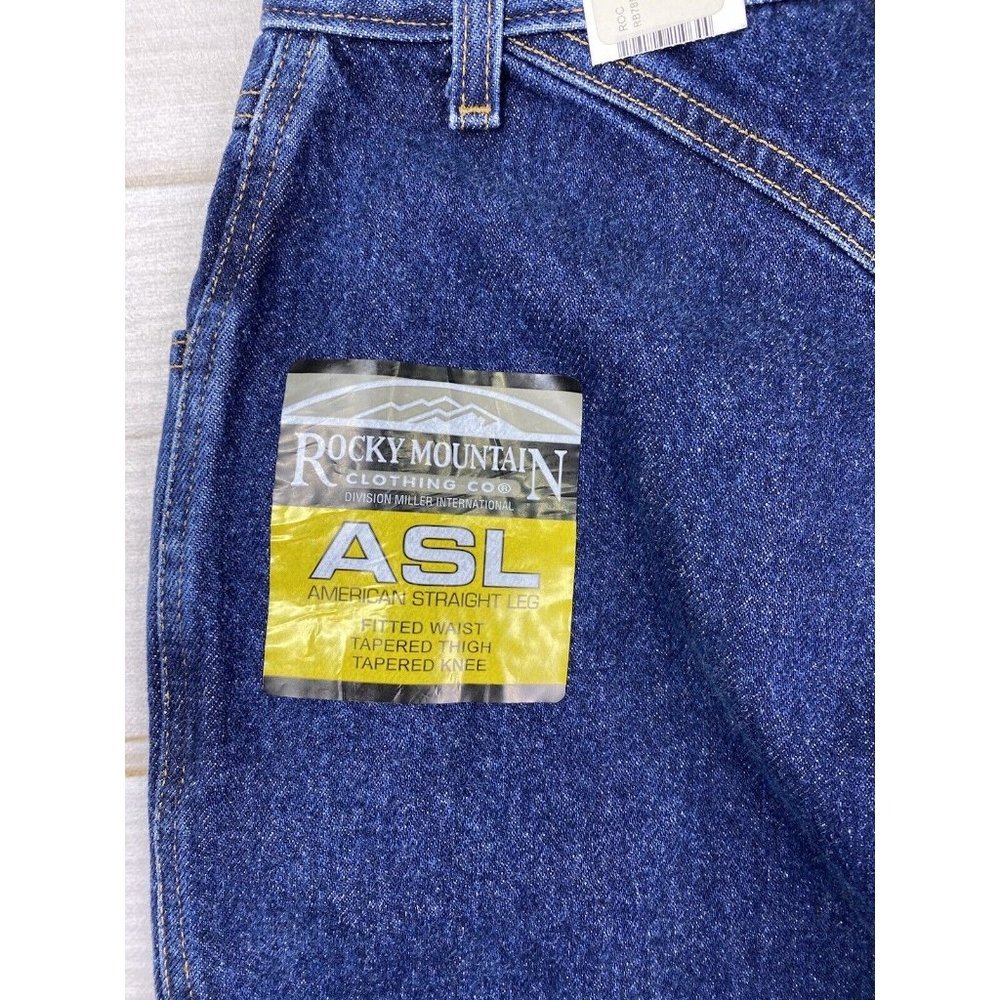 Vtg Rockies Jeans 7 Short Rocky Mountain High Rise Western Mom Bareback Dark NWT - Picture 14 of 16